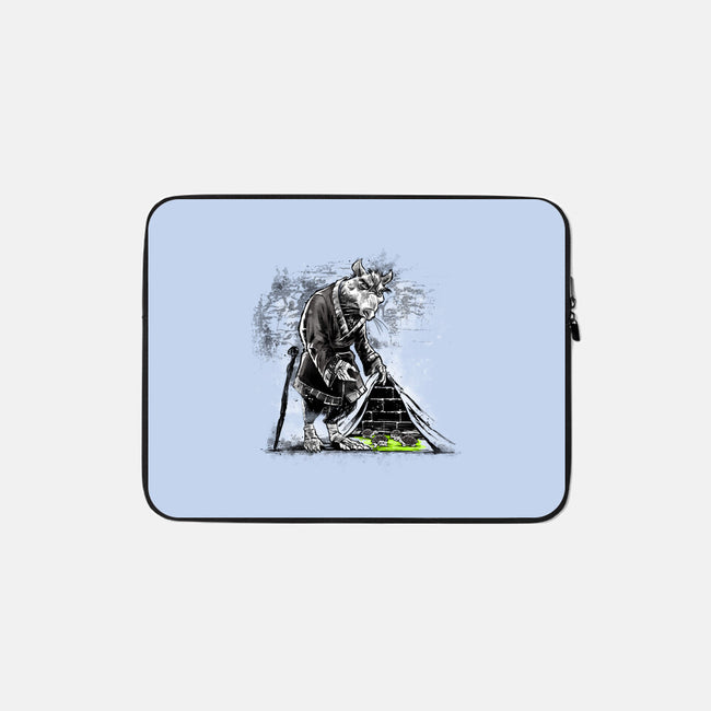 Turtles Behind The Wall-none zippered laptop sleeve-zascanauta