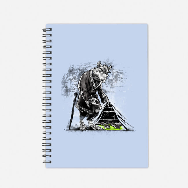 Turtles Behind The Wall-none dot grid notebook-zascanauta
