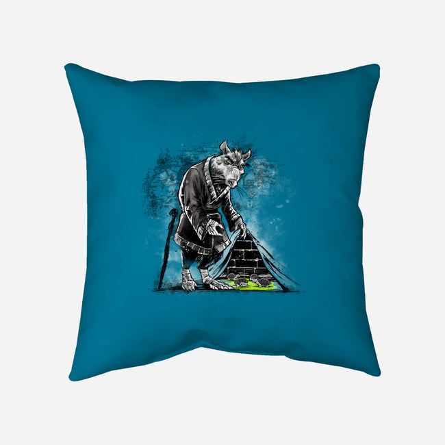 Turtles Behind The Wall-none removable cover throw pillow-zascanauta