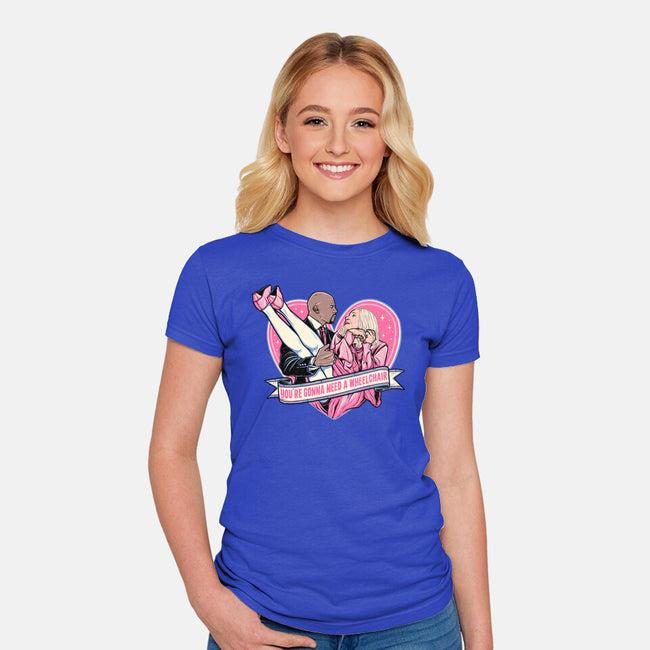 Gonna Need A Wheelchair-womens fitted tee-momma_gorilla