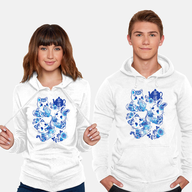Animals Tea Ceremony-unisex pullover sweatshirt-ricolaa