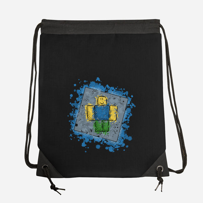 Yellow Guy-none drawstring bag-nickzzarto