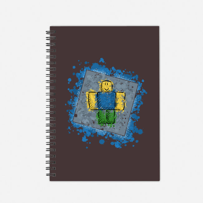 Yellow Guy-none dot grid notebook-nickzzarto
