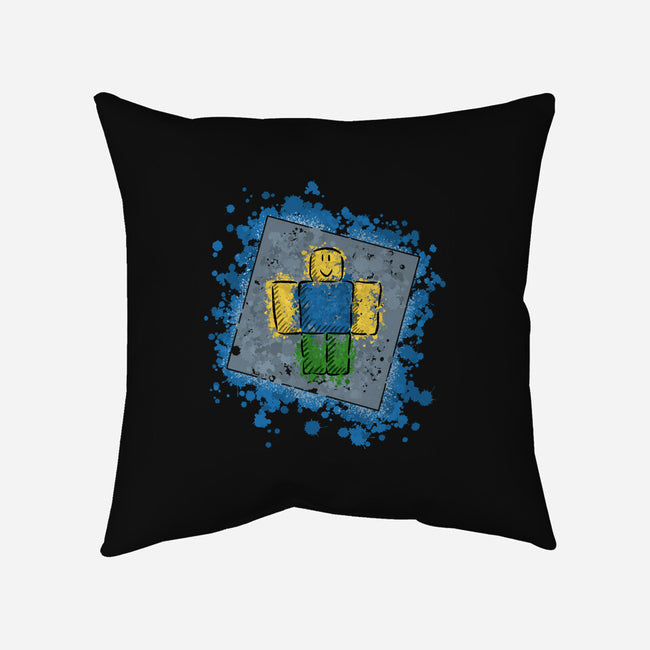 Yellow Guy-none removable cover w insert throw pillow-nickzzarto