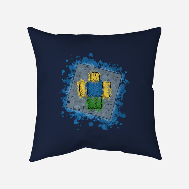 Yellow Guy-none removable cover w insert throw pillow-nickzzarto