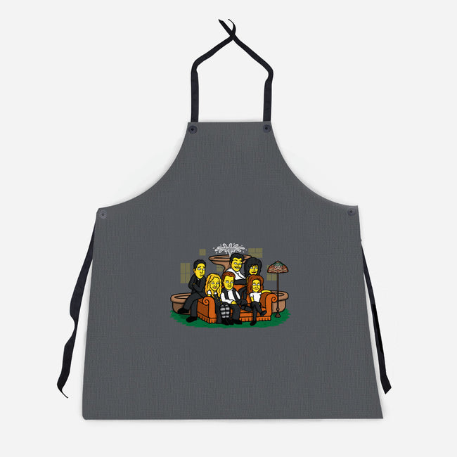 Yellow Friendship-unisex kitchen apron-Raffiti