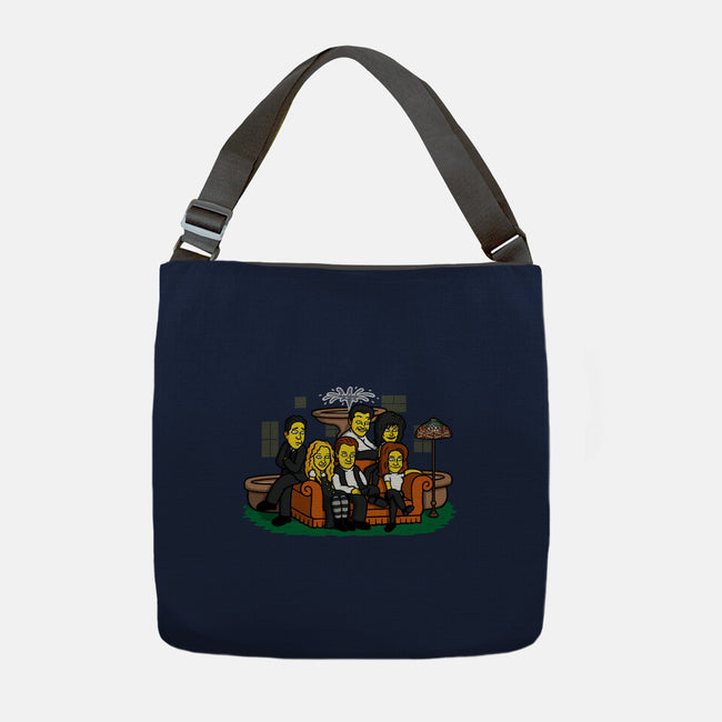 Yellow Friendship-none adjustable tote bag-Raffiti