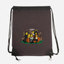 Yellow Friendship-none drawstring bag-Raffiti