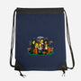 Yellow Friendship-none drawstring bag-Raffiti