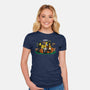 Yellow Friendship-womens fitted tee-Raffiti