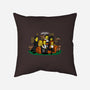 Yellow Friendship-none removable cover w insert throw pillow-Raffiti
