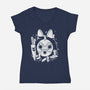 The Princess Of The Forest-womens v-neck tee-Eoli Studio