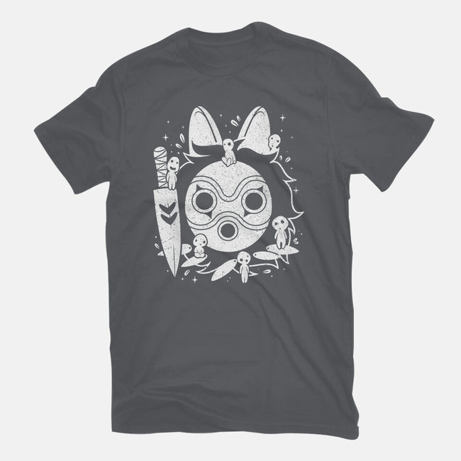 The Princess Of The Forest-womens fitted tee-Eoli Studio