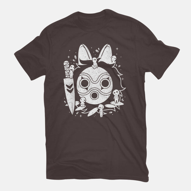 The Princess Of The Forest-womens basic tee-Eoli Studio