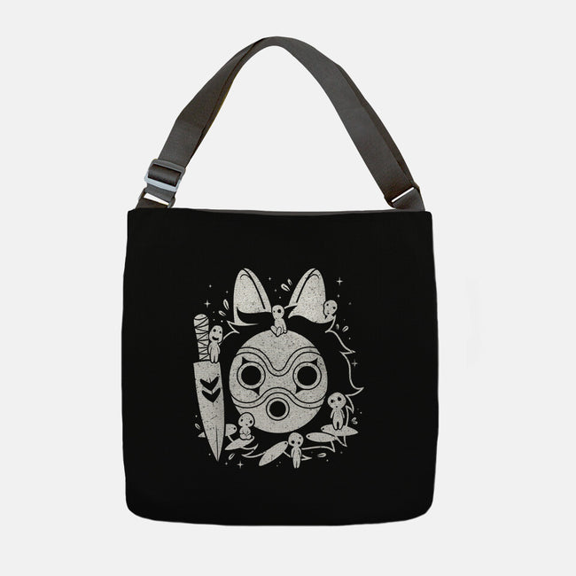 The Princess Of The Forest-none adjustable tote bag-Eoli Studio