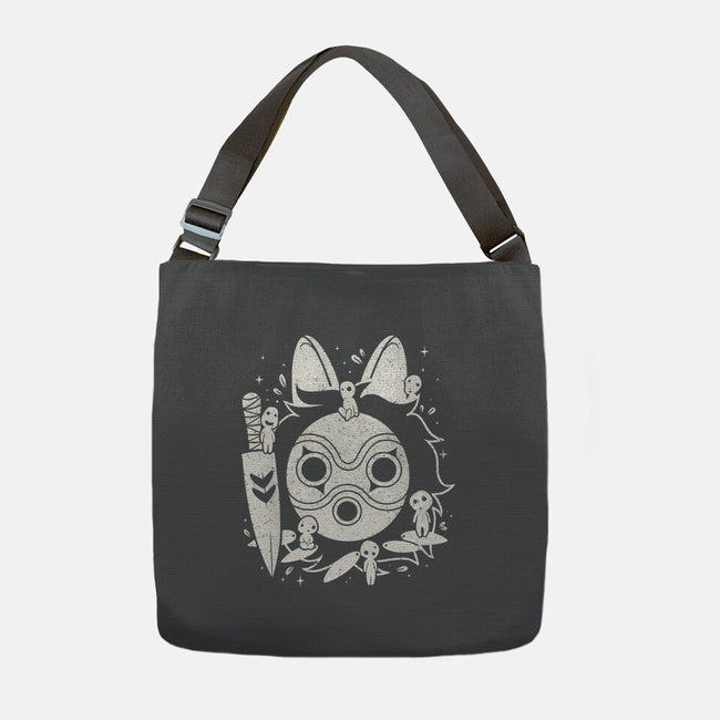 The Princess Of The Forest-none adjustable tote bag-Eoli Studio