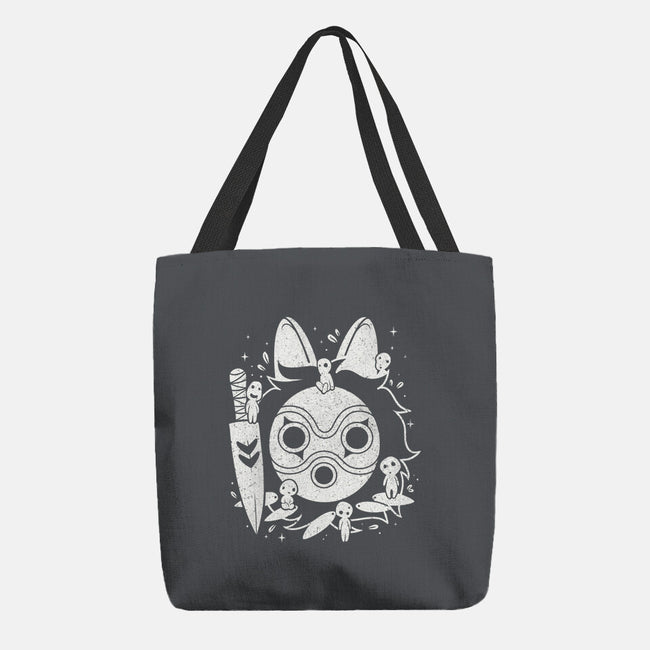 The Princess Of The Forest-none basic tote bag-Eoli Studio