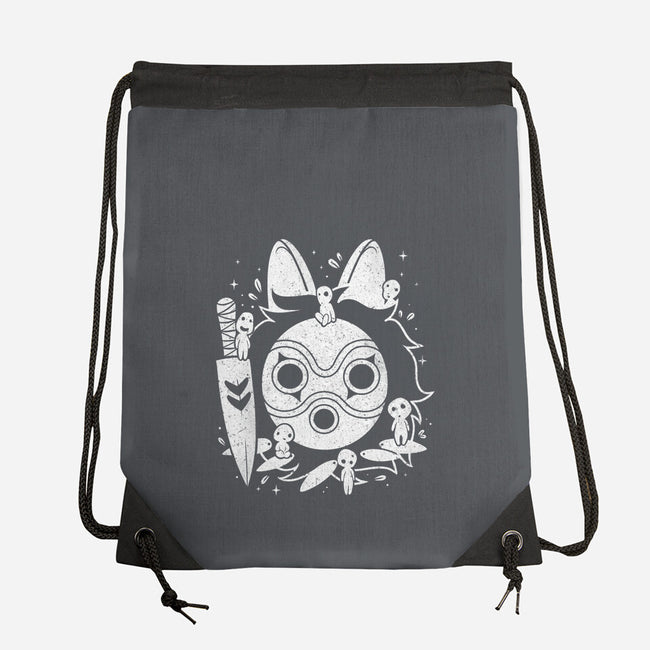 The Princess Of The Forest-none drawstring bag-Eoli Studio