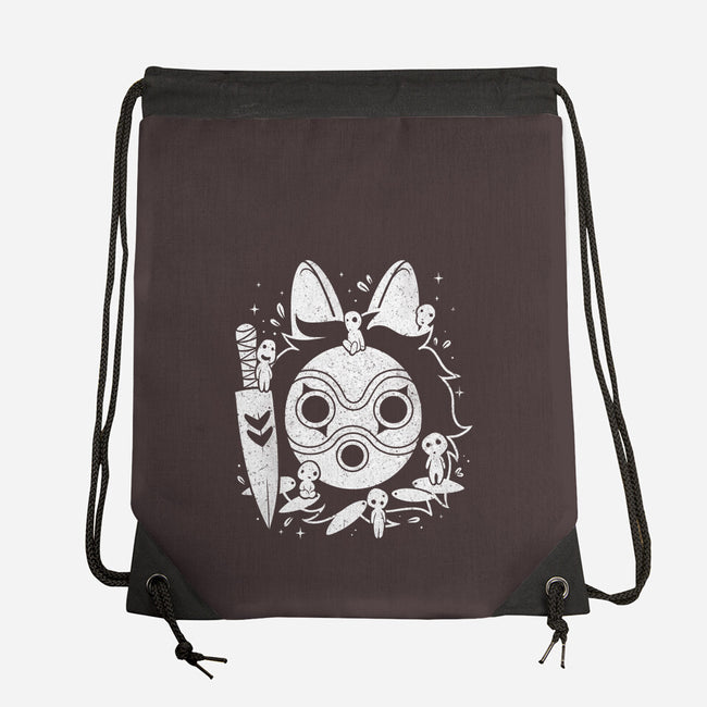 The Princess Of The Forest-none drawstring bag-Eoli Studio