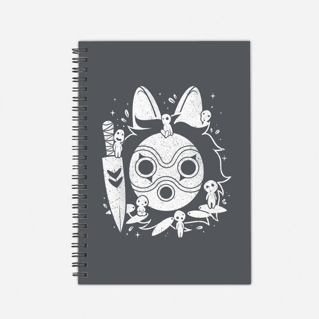 The Princess Of The Forest-none dot grid notebook-Eoli Studio