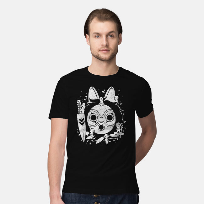 The Princess Of The Forest-mens premium tee-Eoli Studio