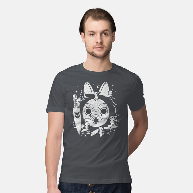 The Princess Of The Forest-mens premium tee-Eoli Studio