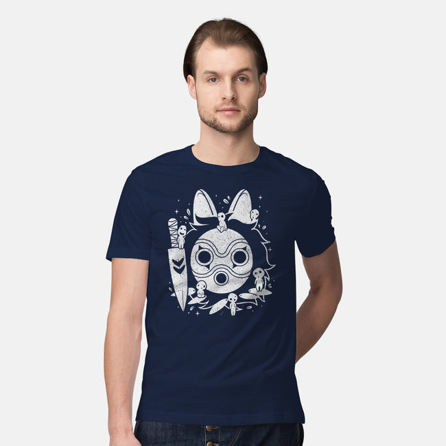 The Princess Of The Forest-mens premium tee-Eoli Studio
