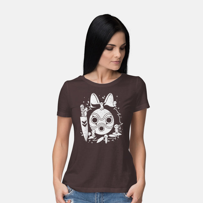 The Princess Of The Forest-womens basic tee-Eoli Studio