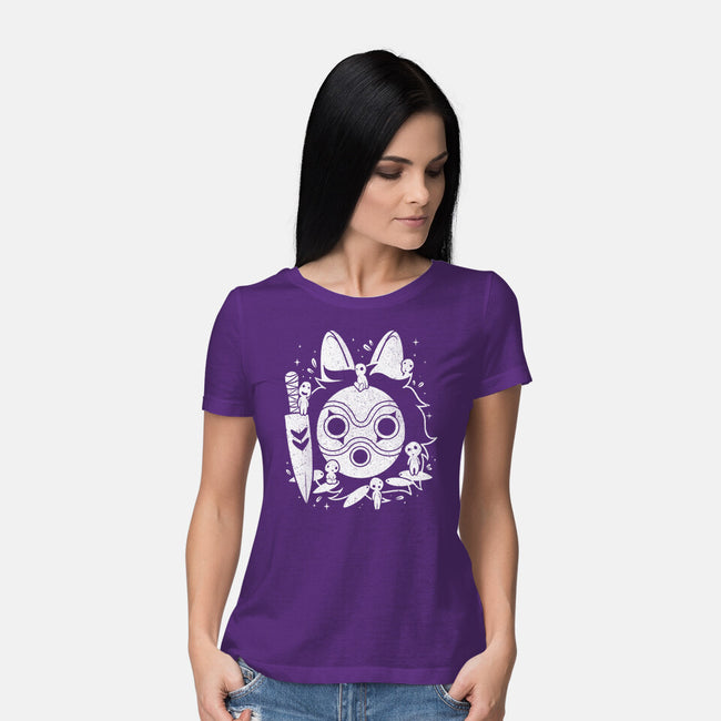 The Princess Of The Forest-womens basic tee-Eoli Studio