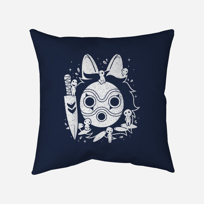 The Princess Of The Forest-none removable cover w insert throw pillow-Eoli Studio