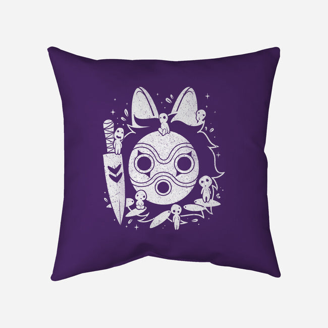 The Princess Of The Forest-none removable cover w insert throw pillow-Eoli Studio