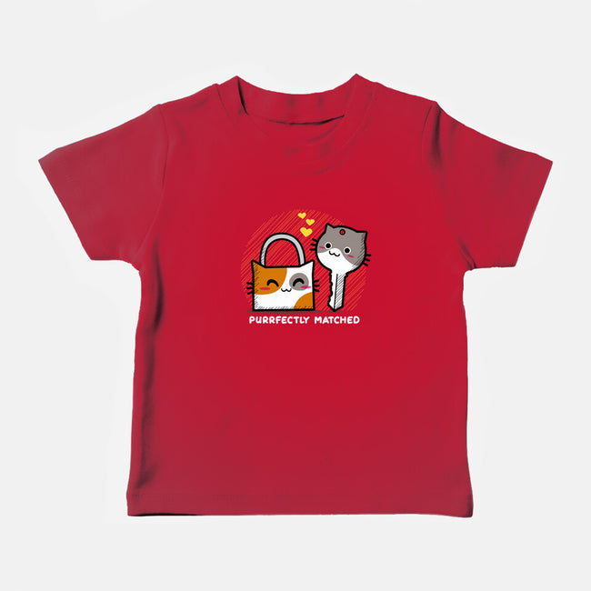 Purrfect Match-baby basic tee-bloomgrace28