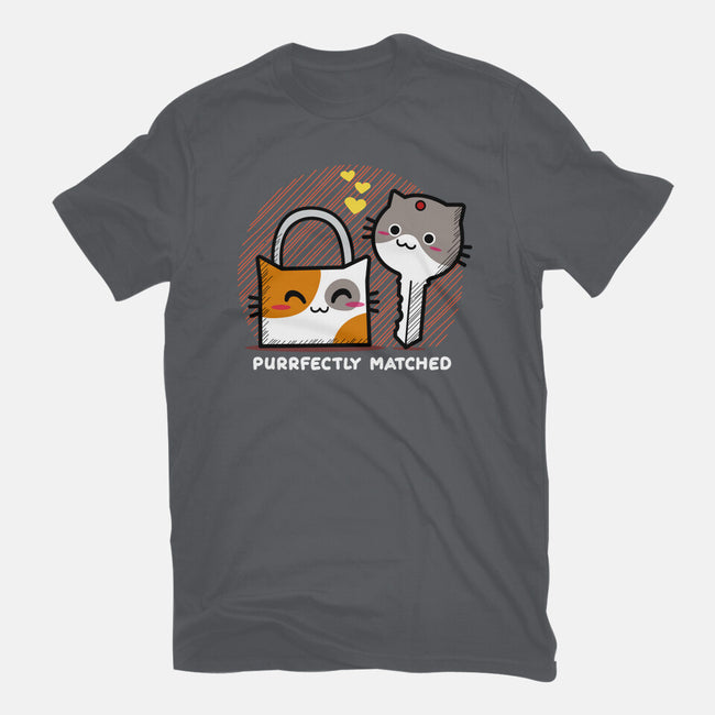 Purrfect Match-unisex basic tee-bloomgrace28