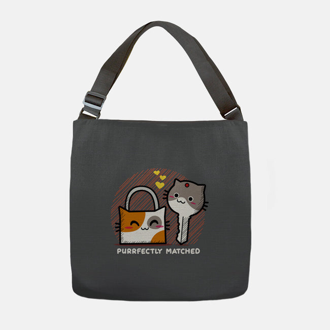 Purrfect Match-none adjustable tote bag-bloomgrace28