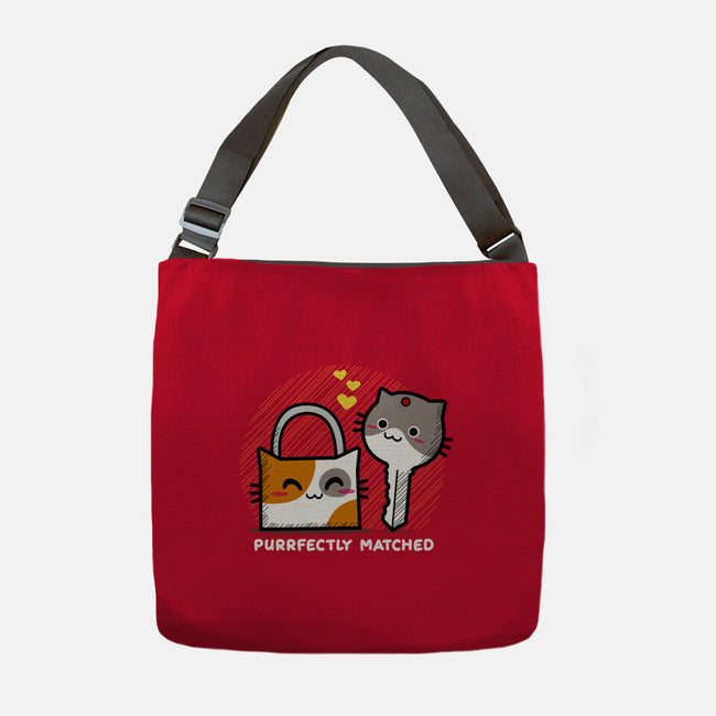 Purrfect Match-none adjustable tote bag-bloomgrace28
