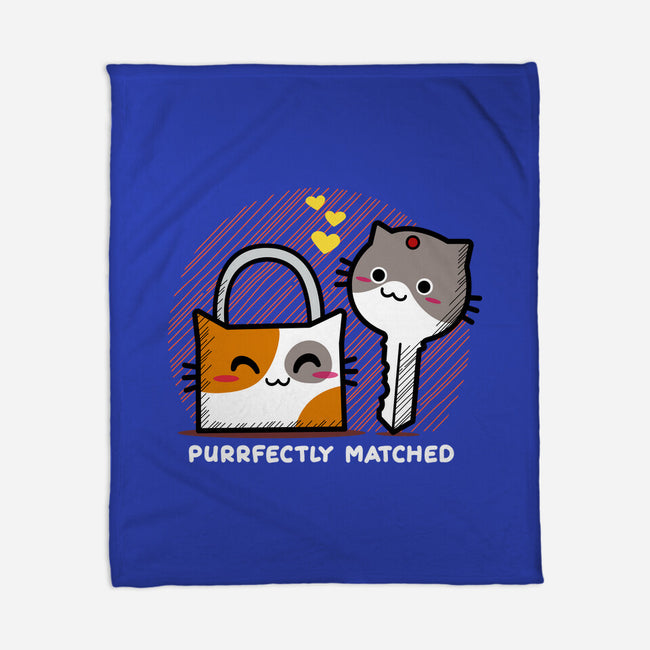 Purrfect Match-none fleece blanket-bloomgrace28