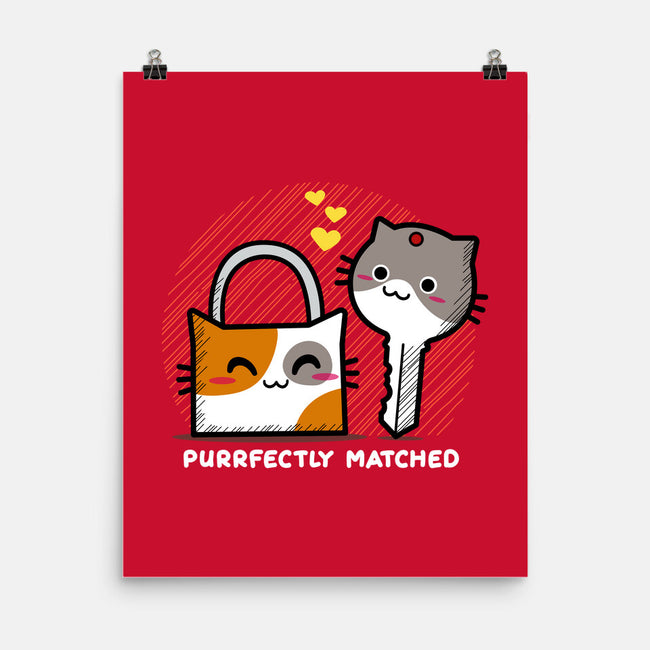Purrfect Match-none matte poster-bloomgrace28