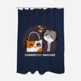 Purrfect Match-none polyester shower curtain-bloomgrace28