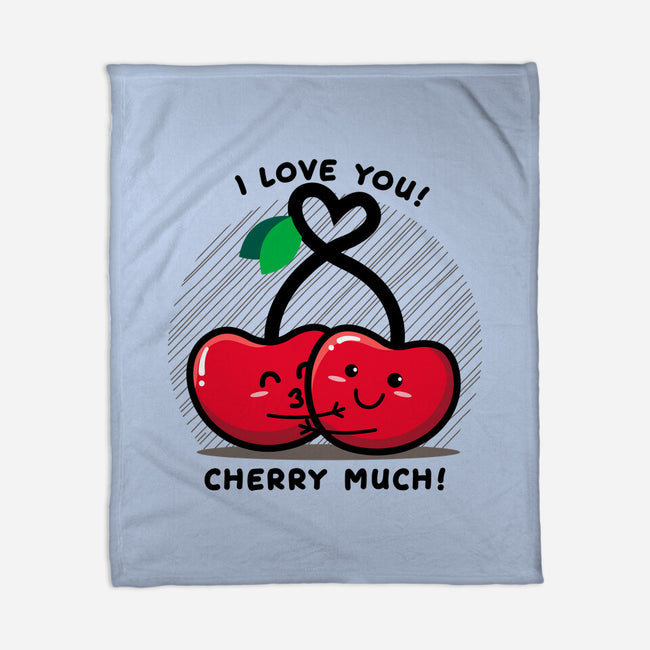 Cherry Much-none fleece blanket-bloomgrace28