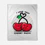 Cherry Much-none fleece blanket-bloomgrace28