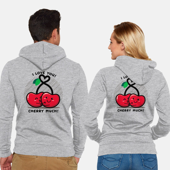 Cherry Much-unisex zip-up sweatshirt-bloomgrace28