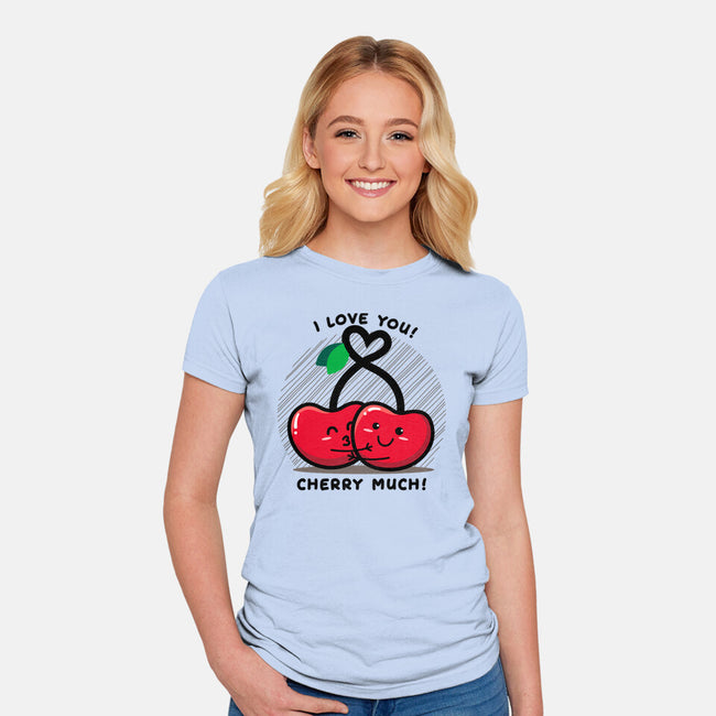 Cherry Much-womens fitted tee-bloomgrace28