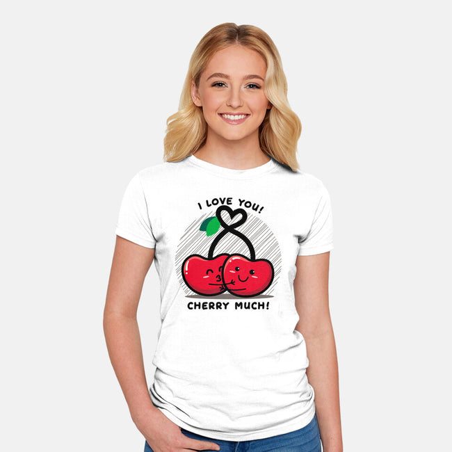 Cherry Much-womens fitted tee-bloomgrace28