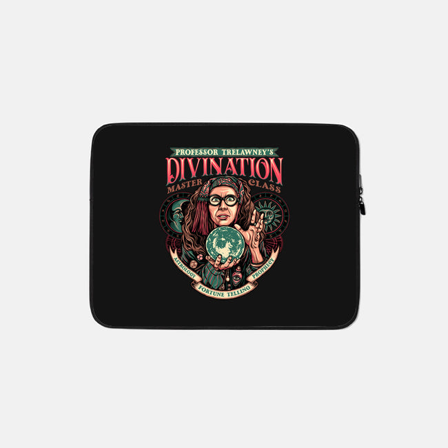 Professor Of Divination-none zippered laptop sleeve-glitchygorilla