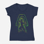 The Earth Bender-womens v-neck tee-kharmazero