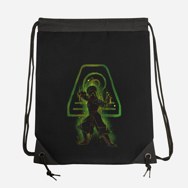 The Earth Bender-none drawstring bag-kharmazero