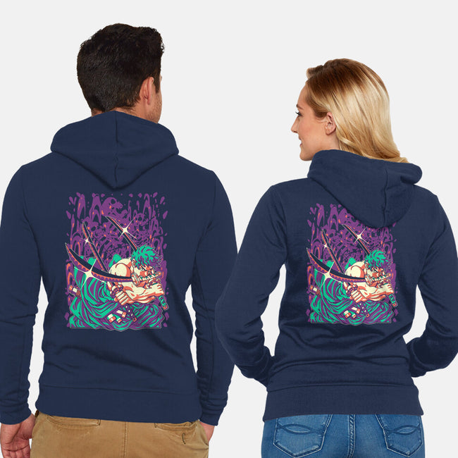 Cut Them All-unisex zip-up sweatshirt-1Wing