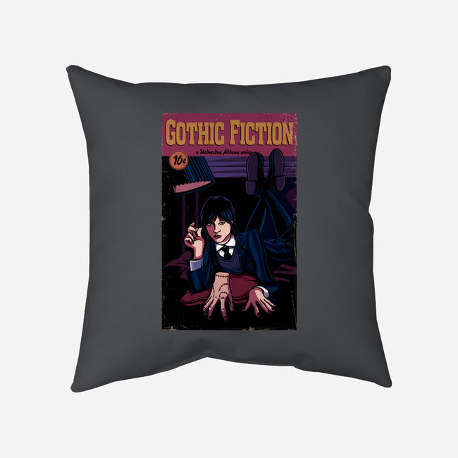 Gothic Fiction-none removable cover throw pillow-jasesa