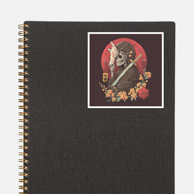 Oriental Death-none glossy sticker-eduely