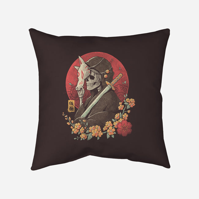 Oriental Death-none removable cover w insert throw pillow-eduely